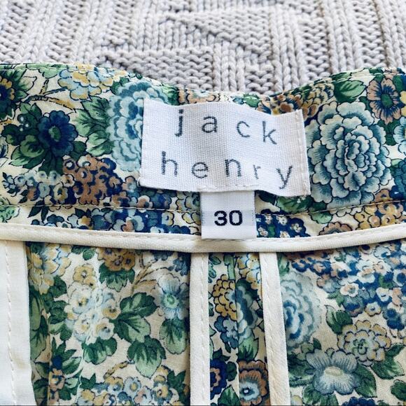 Vintage Jack Henry green floral Bermuda shorts - Picture 6 of 9